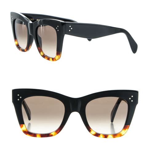 celine catherine 41090|CELINE Catherine Sunglasses CL 41090/S Black Havana.